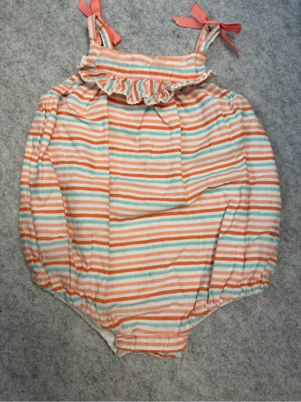 Piper & Posey Striped Toddler Bubble 3-6mo Romper